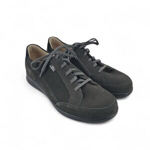 Finn Comfort Prato Women UK‎ 7 US 9.5 Black Nubuck Leather Walking Comfort Shoes